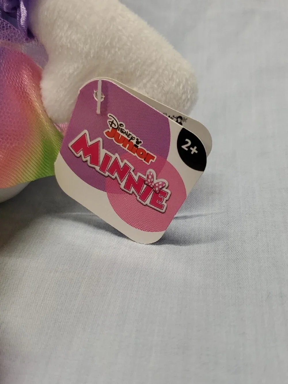 Disney Daisy Duck Plush in White, Yellow and Rainbow